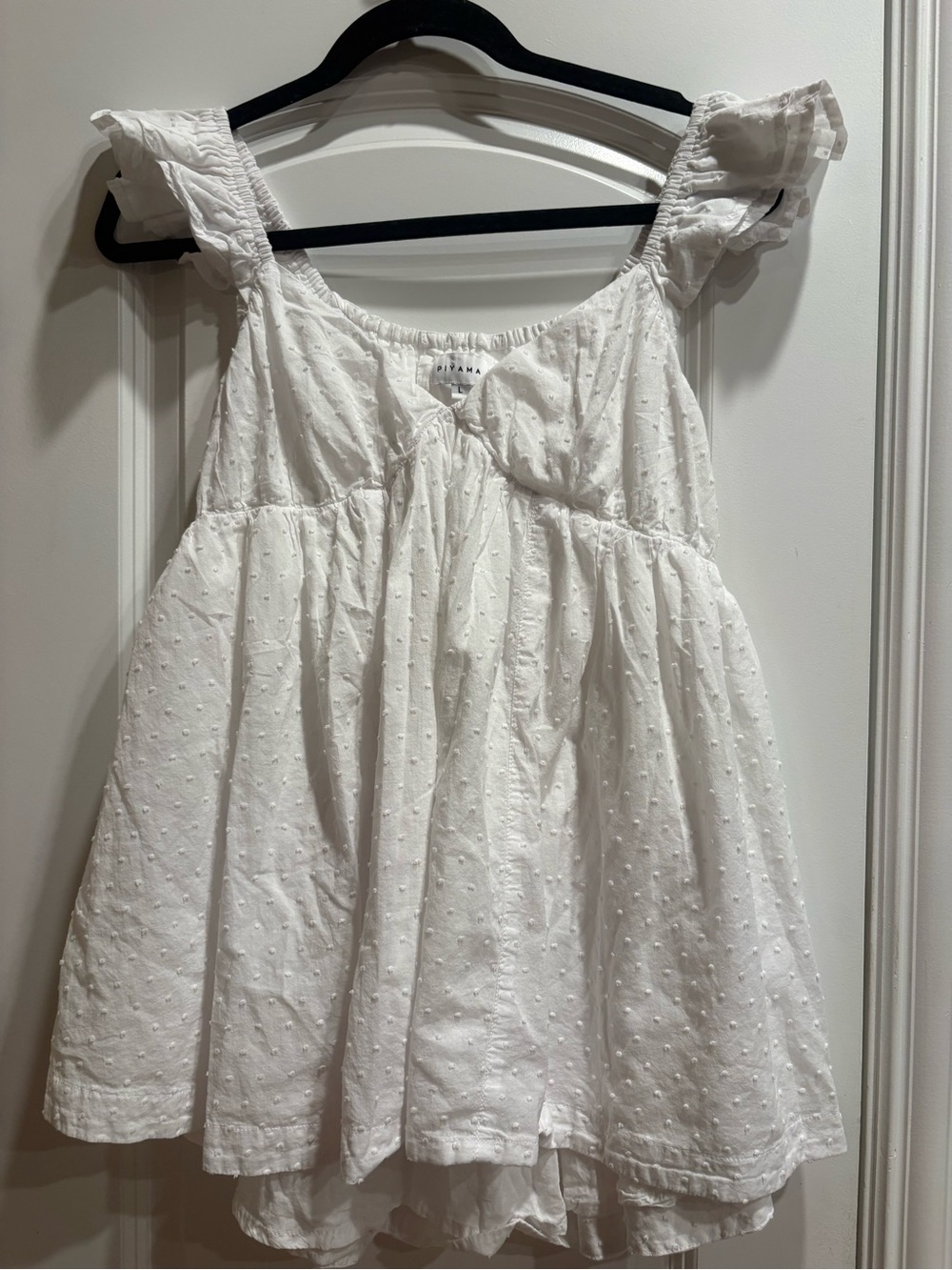 Piyama baby doll top size large